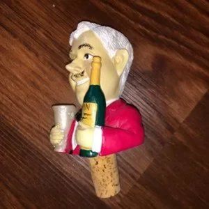 Noritake Waiter/Butler Figural Wine Bottle Topper Stopper